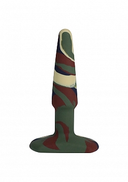Groovy - Silicone Anal Plug - 4" / 10 cm - Camouflage