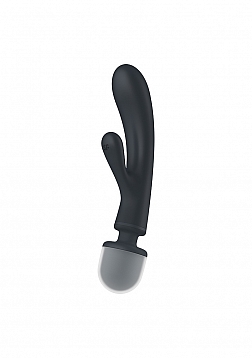 Triple Lover - Hybrid Wand Vibrator - Grey