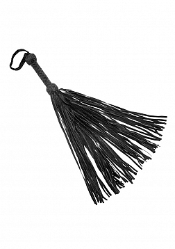 Leather Suede Flogger - Black