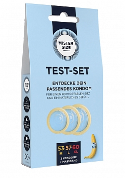 Pure Feel Test Set - Condoms 53, 57, 60 mm - 3 Pieces - DE