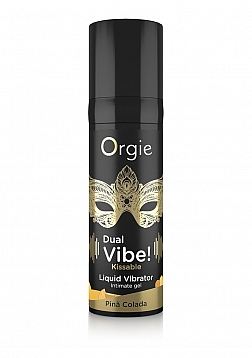 Dual Vibe! Kissable Liquid Vibrator - Pina Colada - 0.5 fl oz / 15 ml