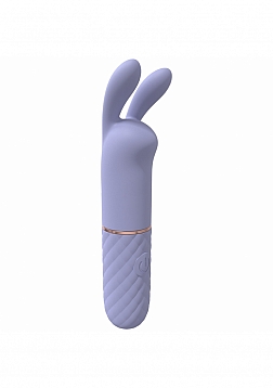 LoveLine - Dona - 10 Speed Vibrating Mini-Rabbit - Silicone - Rechargeable - Waterproof - Lavender