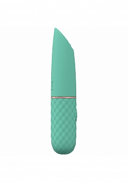 LoveLine - Beso - 10 Speed Vibrating Mini-Lipstick - Silicone - Rechargeable - Waterproof - Green