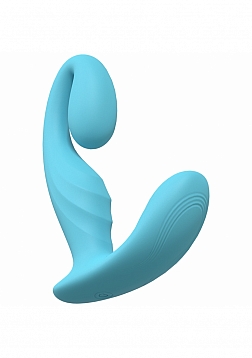 LoveLine - Bliss - 10 Speed Dual Motor Vibe - Sealed Silicone - Rechargeable - Submersible - Blue