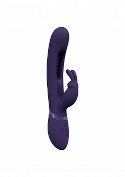 Mika - Rechargeable Triple Motor - Vibrating Rabbit With Innovative G-Spot Flapping Stimulator - Pur