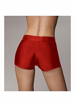 Ouch! - Vibrating Strap-on Boxer - Red - XS/S