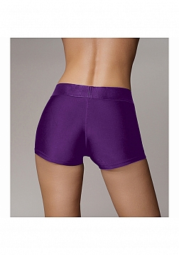 Ouch! - Vibrating Strap-on Boxer - Purple - XS/S