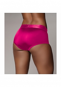 Ouch! - Vibrating Strap-on Brief - Pink - M/L
