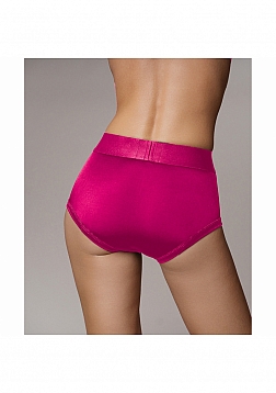Ouch! - Vibrating Strap-on Brief - Pink- XS/S