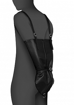 Zip-up Full Sleeve Arm Restraint - Black