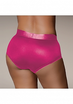 Ouch! - Vibrating Strap-on Brief - Pink- XL/XXL