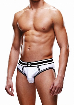 Open Brief - S - White/Black