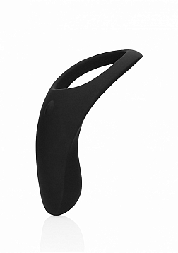 Pointed Vibrating Cock Ring - Licorice Black