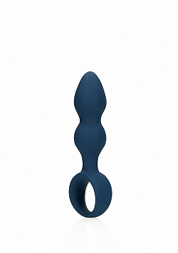 Teardrop Shaped Anal Plug - Medium - Baltic Blue