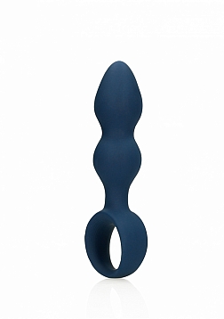 Teardrop Shaped Anal Plug - Large - Baltic Blue