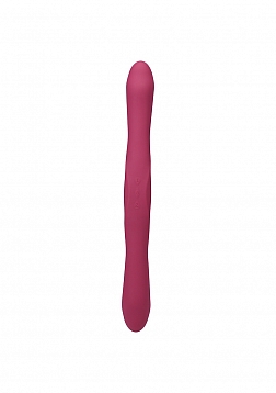 Duet -  Double Ended Vibrator with Wireless Remote - Berry