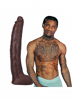 Damion Dayski - Realistic ULTRASKYN Dildo - 12" / 30 cm - Chocolate