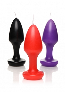 Kink Inferno - Drip Candles - Black/Purple/Red