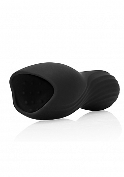 Vibrating Masturbator Sleeve - Licorice Black