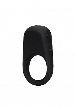 Vibrating Cock Ring - Licorice Black