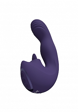 VIVE - Yumi - Rechargeable Triple Motor - G-Spot Finger Motion Vibrator and Flickering Tongue Stimul