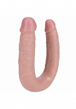 RealRock - Ultra Realistic Skin - U Shaped Double Dildo - 7" - Flesh