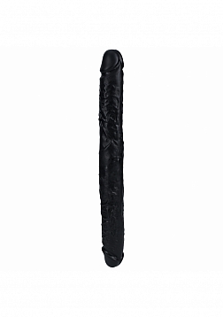 RealRock - Ultra Realistic Skin - Thick Double Ended Dong 16" - Black