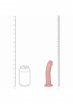 RealRock - Ultra Realistic Skin - Vibrating Rechargeable - Regular Curved - 6\