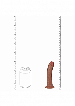 RealRock - Ultra Realistic Skin - Vibrating Rechargeable - Regular Curved - 6\
