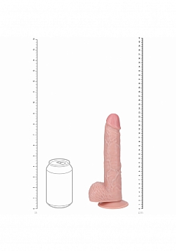 RealRock - Ultra Realistic Skin - Vibrating Rechargeable - Regular Straight - 9\