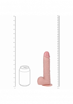 RealRock - Ultra Realistic Skin - Vibrating and Rotating Cock With Balls - Regular Straight - 8\