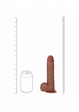 RealRock - Ultra Realistic Skin - Vibrating and Rotating Cock With Balls - Regular Straight - 8\