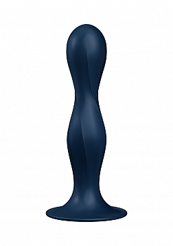 Double Ball-R - Weighted Dildo - Dark Blue