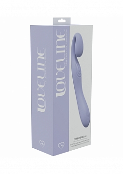 LoveLine - Obsession - 10 Speed Dual Motor Vibe - Sealed Silicone - Rechargeable - Submersible - Lav