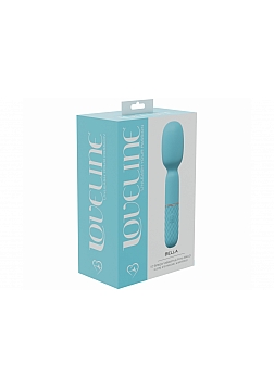 LoveLine - Bella - 10 Speed Vibrating Mini-Wand - Silicone - Rechargeable - Waterproof - Blue