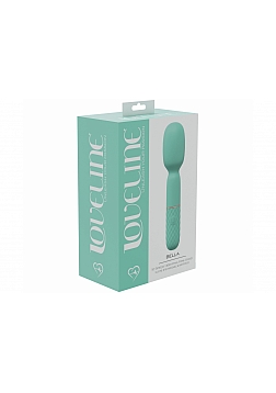 LoveLine - Bella - 10 Speed Vibrating Mini-Wand - Silicone - Rechargeable - Waterproof - Green