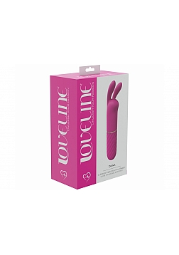 LoveLine - Dona - 10 Speed Vibrating Mini-Rabbit - Silicone - Rechargeable - Waterproof - Pink