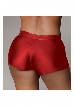 Ouch! - Vibrating Strap-on Boxer - Red - XL/XXL