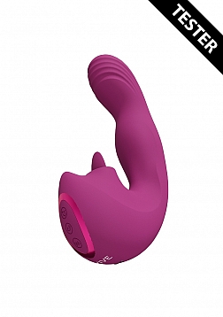 Yumi - Rechargeable Triple Motor - G-Spot Finger Motion Vibrator and Flickering Tongue Stimulator -