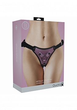 Ouch! - Metallic Strap On - Rose