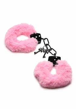 Cuffed in Fur - Furry Handcuffs - Pink