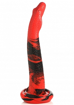 King Cobra - Silicone Dildo - 14" / 36 cm - Red/Black