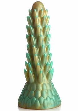 Stegosaurus - Spiky Reptile Silicone Dildo - Green