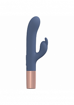LoveLine - Traveler Rabbit - 10 Speed - Silicone - Rechargeable - Splashproof - Blue/Grey