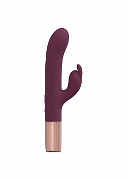 LoveLine - Traveler Rabbit - 10 Speed - Silicone - Rechargeable - Splashproof - Burgundy