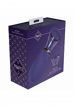 Pumped - Boost - Automatic - 13-Speed - Silicone - Rechargeable Vulva & Breast Pump - Purple