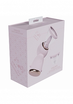 Pumped - Exquisite - Automatic - 13-Speed - Silicone - Rechargeable Vulva & Breast Pump - Pink