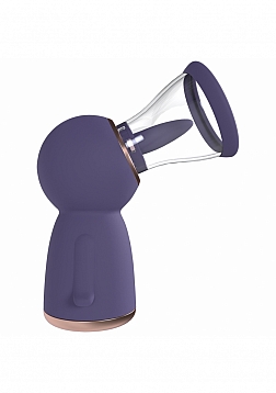 Pumped - Exquisite - Automatic - 13-Speed - Silicone - Rechargeable Vulva & Breast Pump - Purple