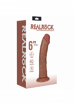 RealRock - Ultra Realistic Skin - Vibrating Rechargeable - Regular Curved - 6\