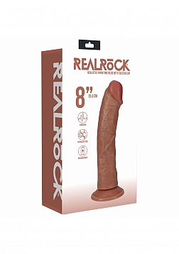 RealRock - Ultra Realistic Skin - Vibrating Rechargeable - Regular Curved - 8\